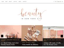 Tablet Screenshot of beautyinnyc.com